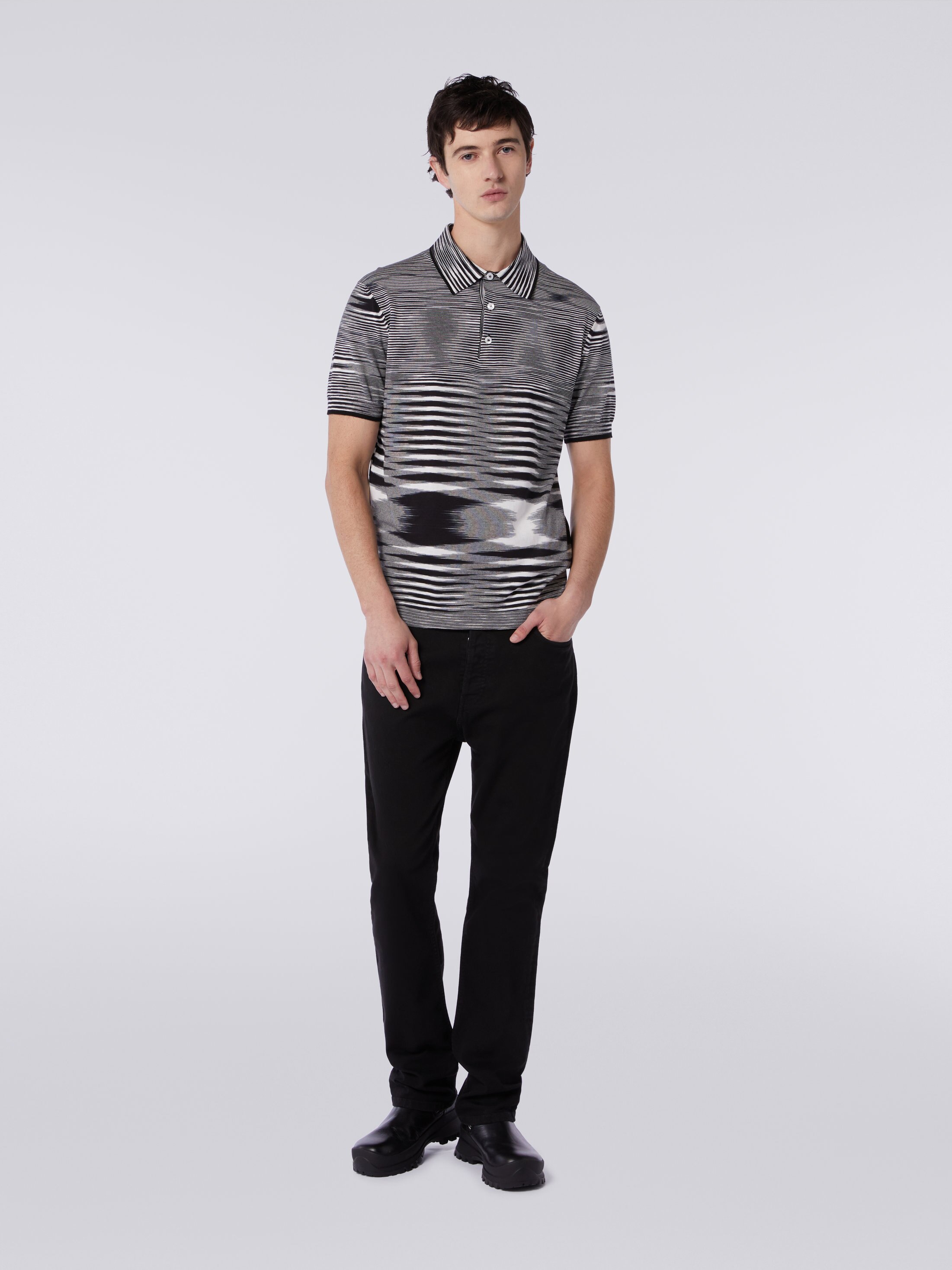 Black shop missoni polo