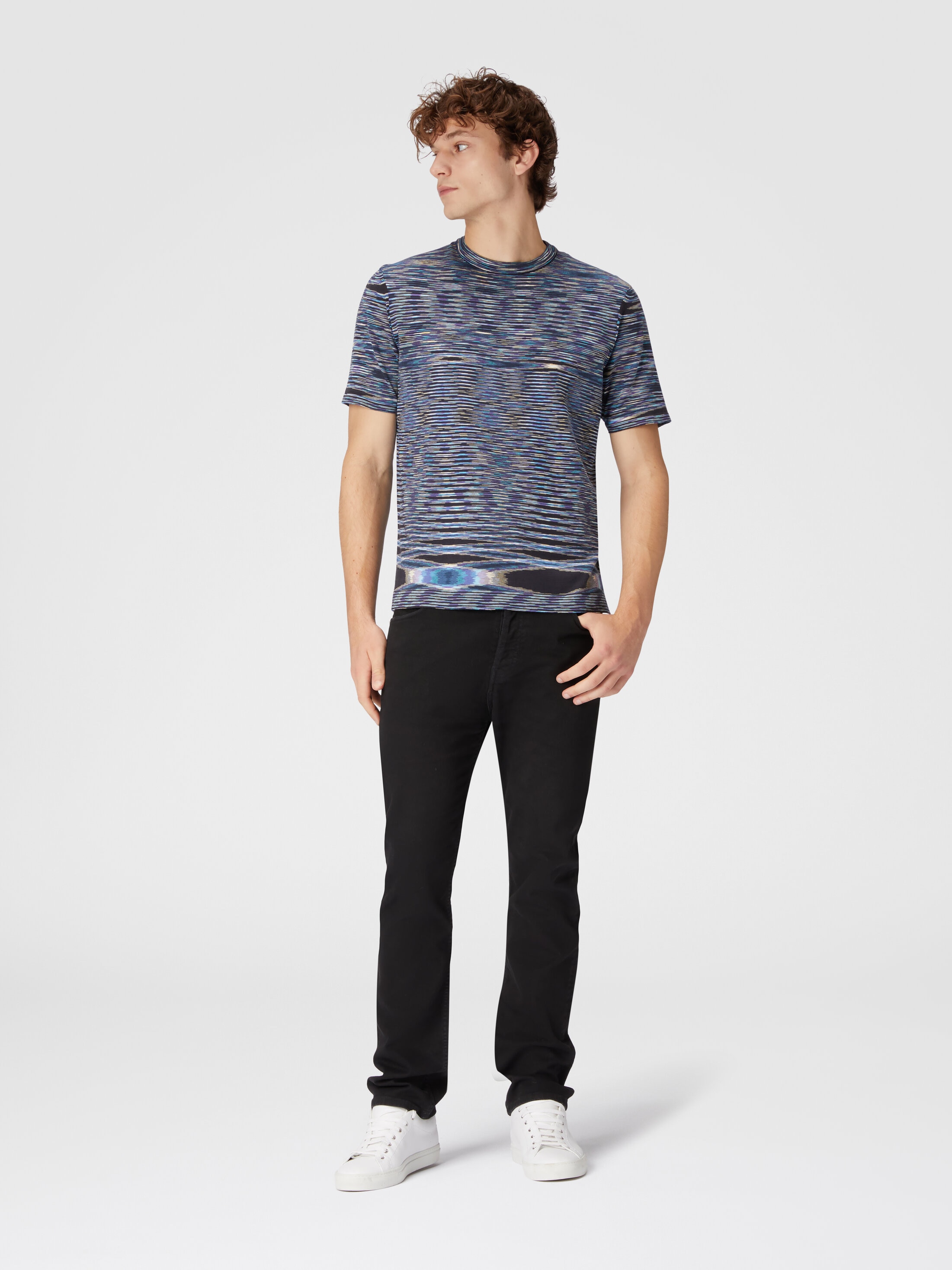 Tシャツ・カットソー MISSONI US23SL03 COTTON CREW-NECK T-shirt Slub cotton crew-neck T-shirt