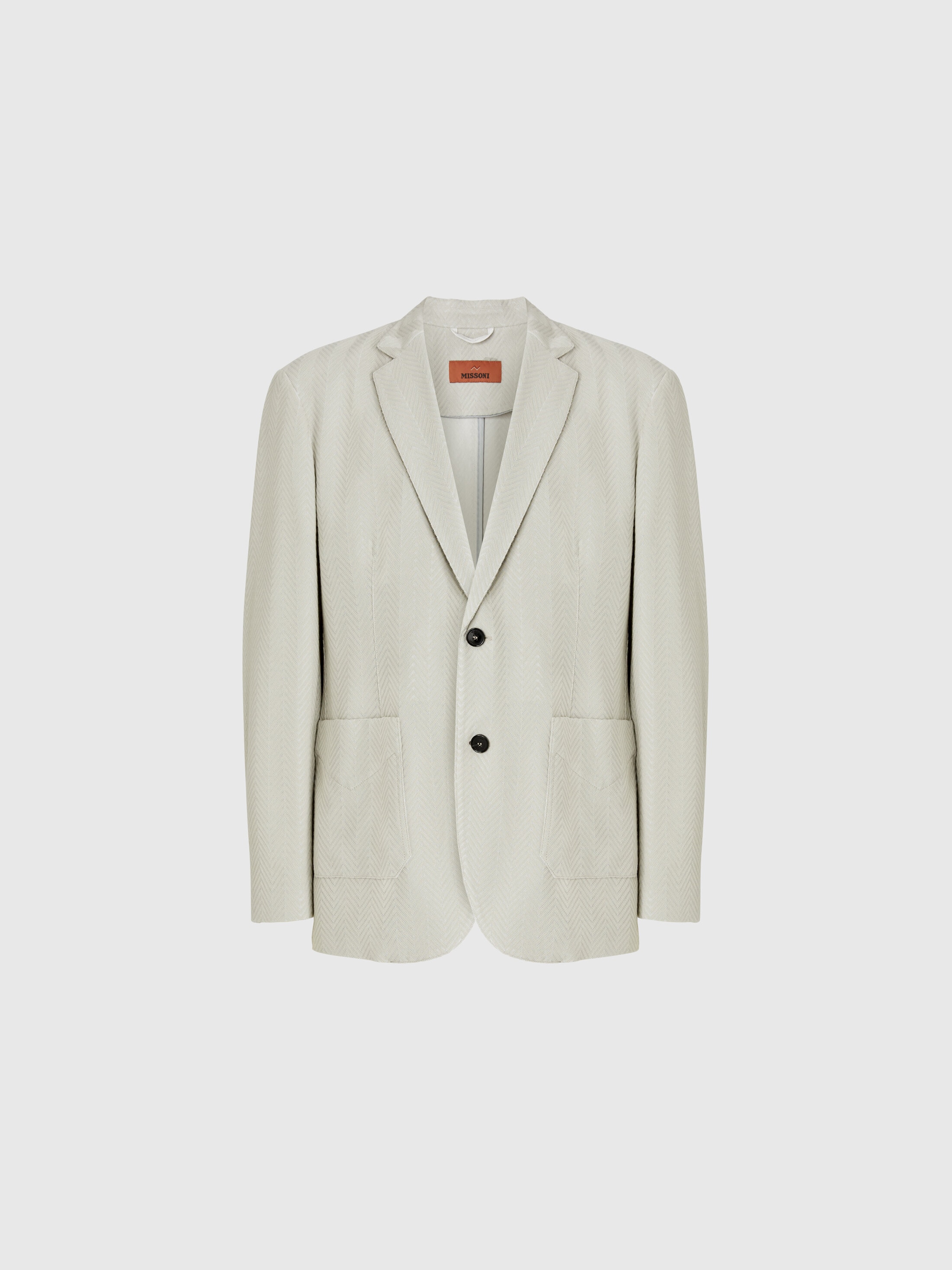 ボトムスその他 Missoni Sand Chevron Cotton Single Breasted Jacket Missoni chevron-knit single-breasted Blazer | Neutrals