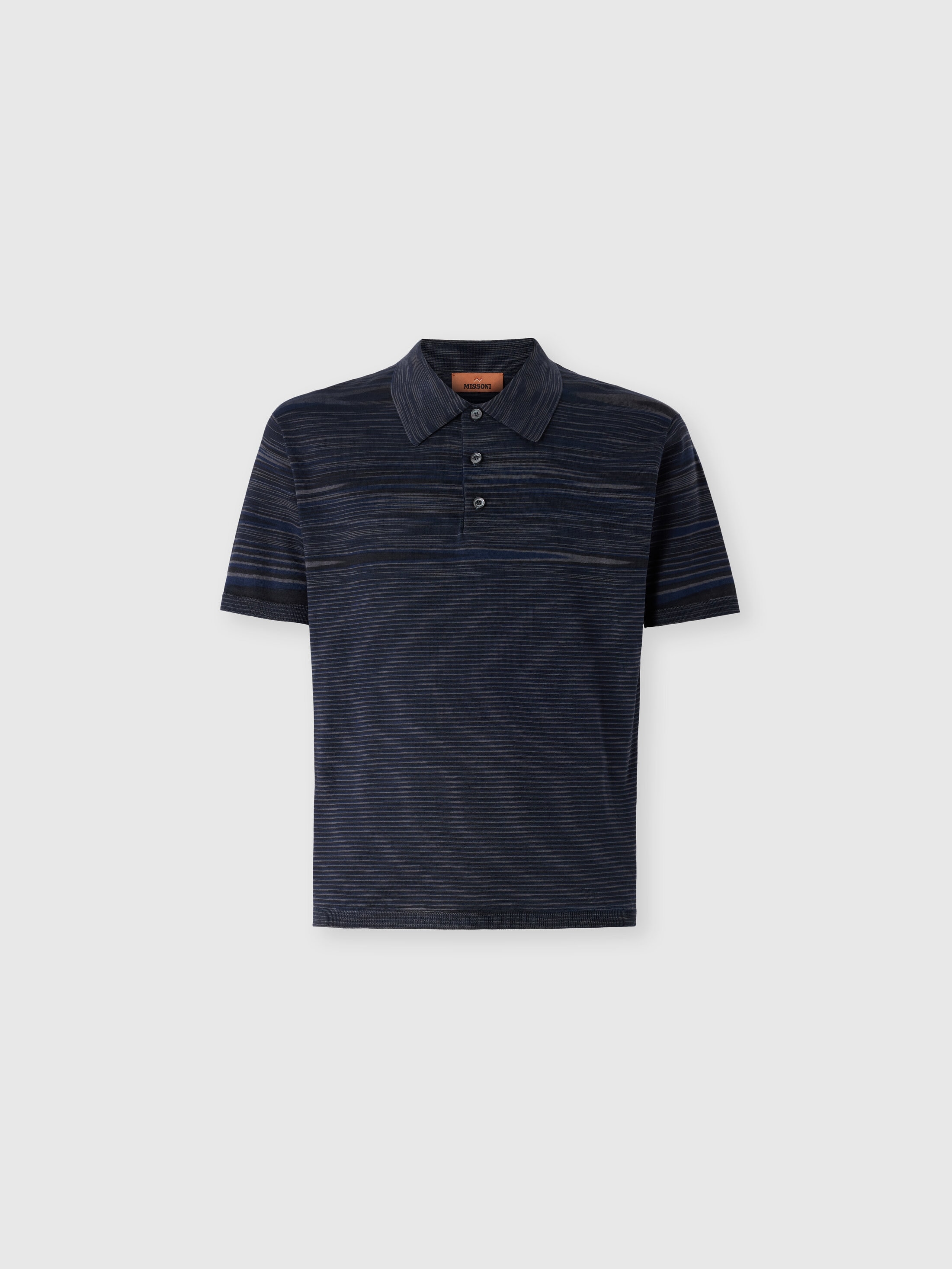 Missoni - Polo en coton merceris flamm Homme Bleu Gris Taille 56 520 €