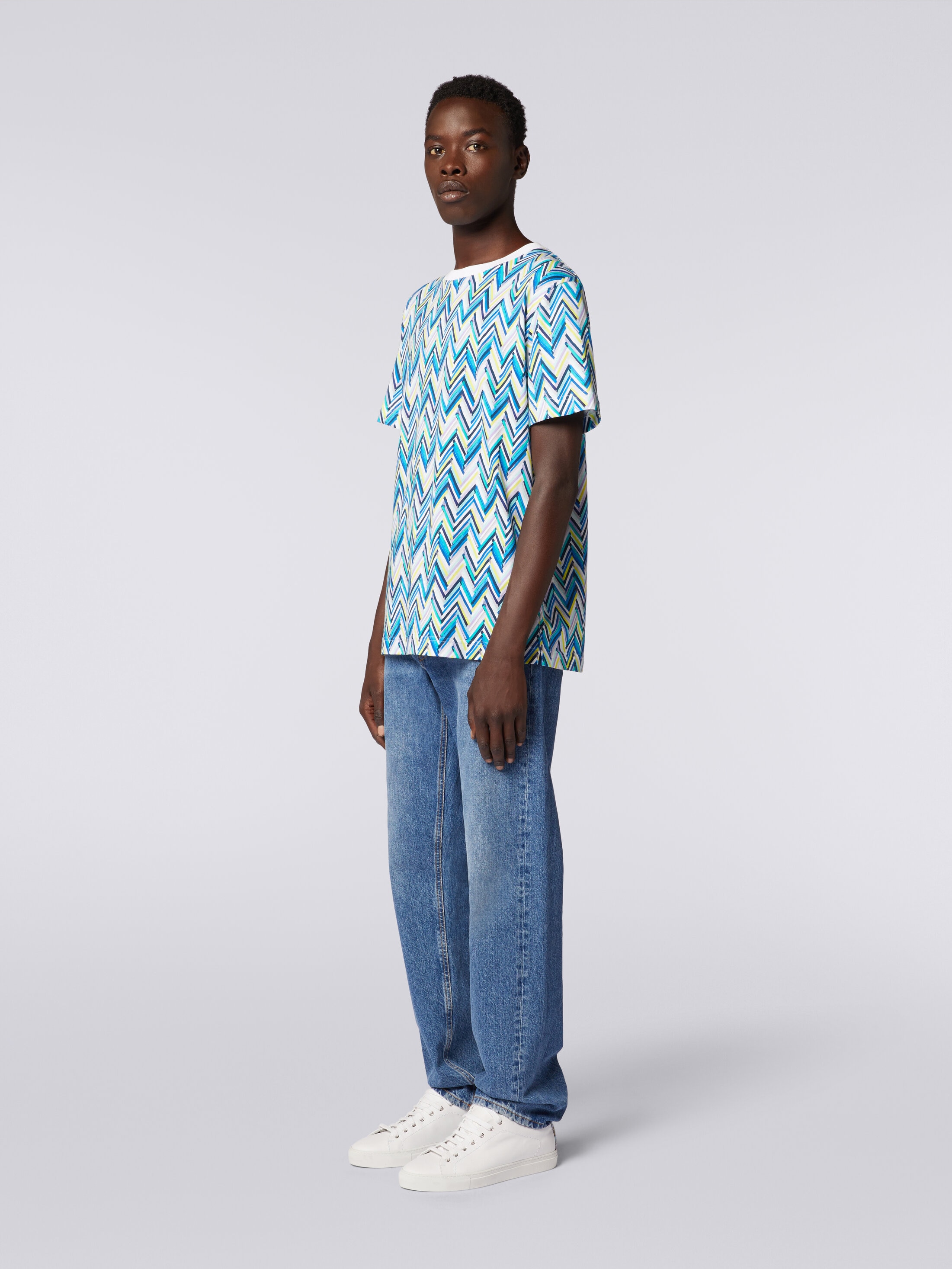 Tシャツ・カットソー MISSONI Embroidered cotton t-shirt (US24WL0ABJ00E5 SM9DE) Slub cotton jersey T-shirt