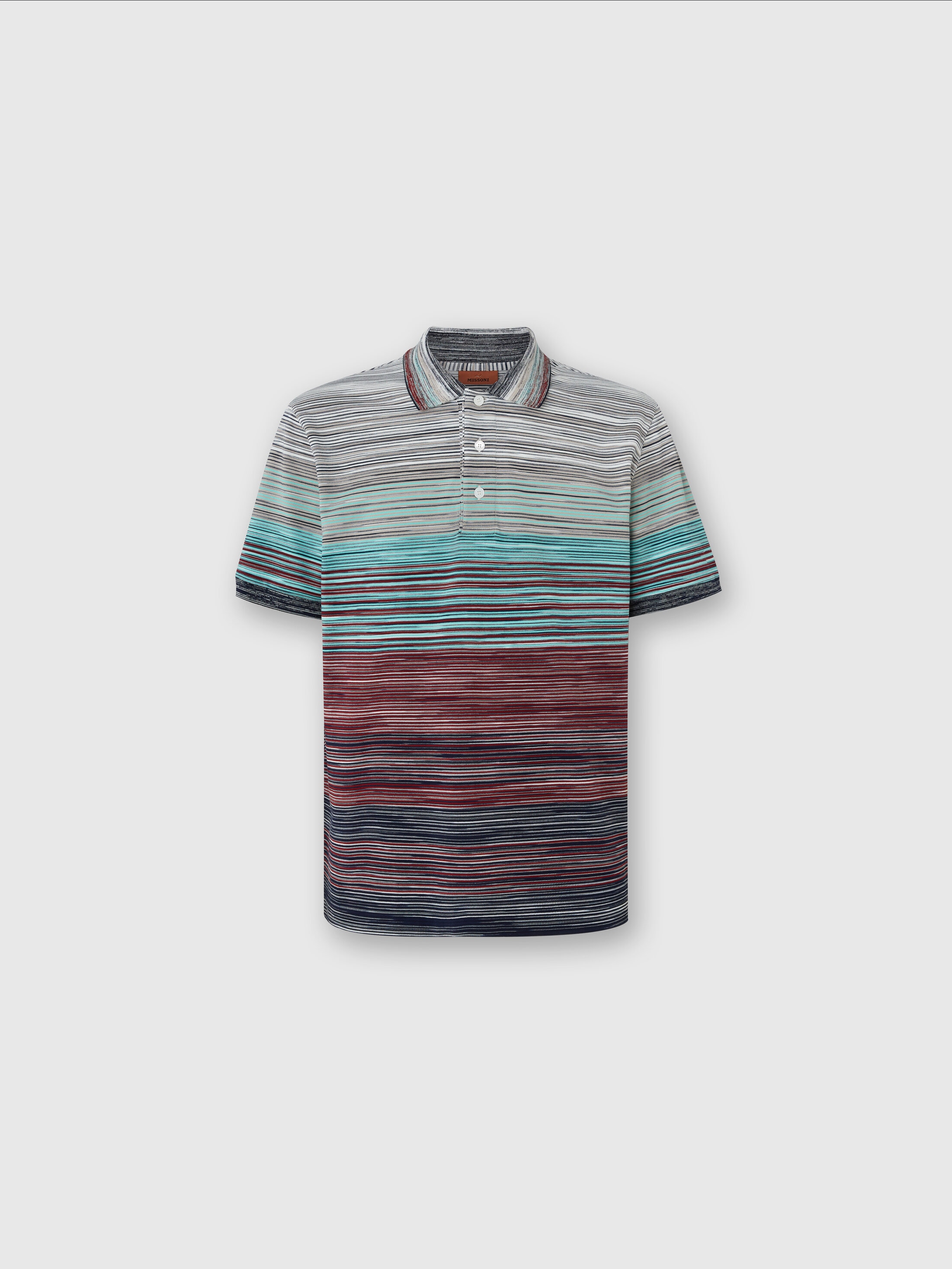 Tシャツ・カットソー MISSONI Embroidered Piquet Polo Shirt Missoni - Striped Space-Dyed Cotton-Piqué Polo T-Shirt - Red