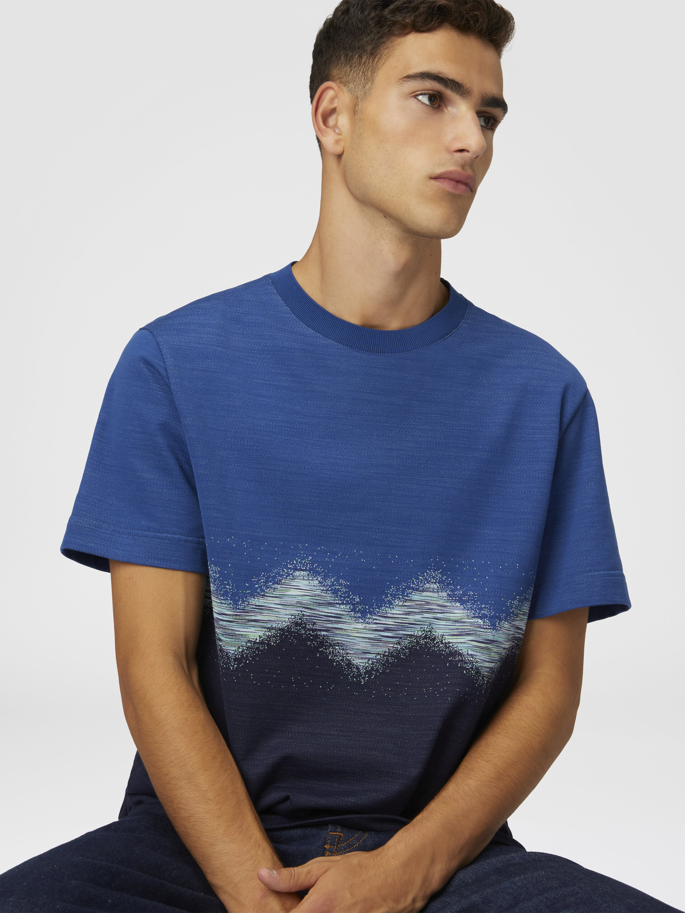 Tシャツ・カットソー MISSONI US23SL12 SLUB COTTON JERSEY CREW-NECK T-shirt Slub cotton jersey crew-neck T-shirt