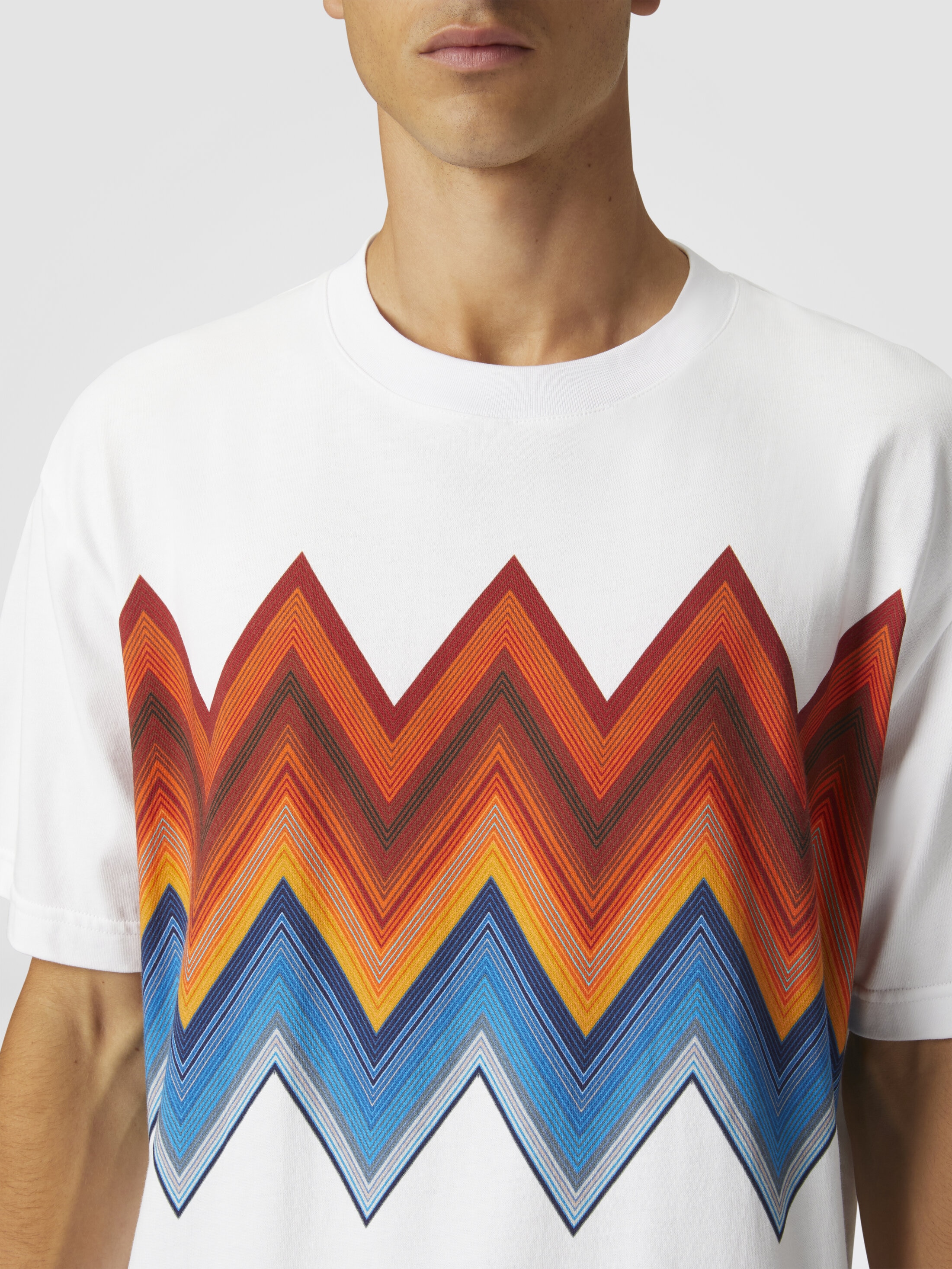 Tシャツ・カットソー MISSONI Men T-shirt Orange US25SL0FBJ00MX S01G9 US25SL0FBJ00MX-S01G9-5