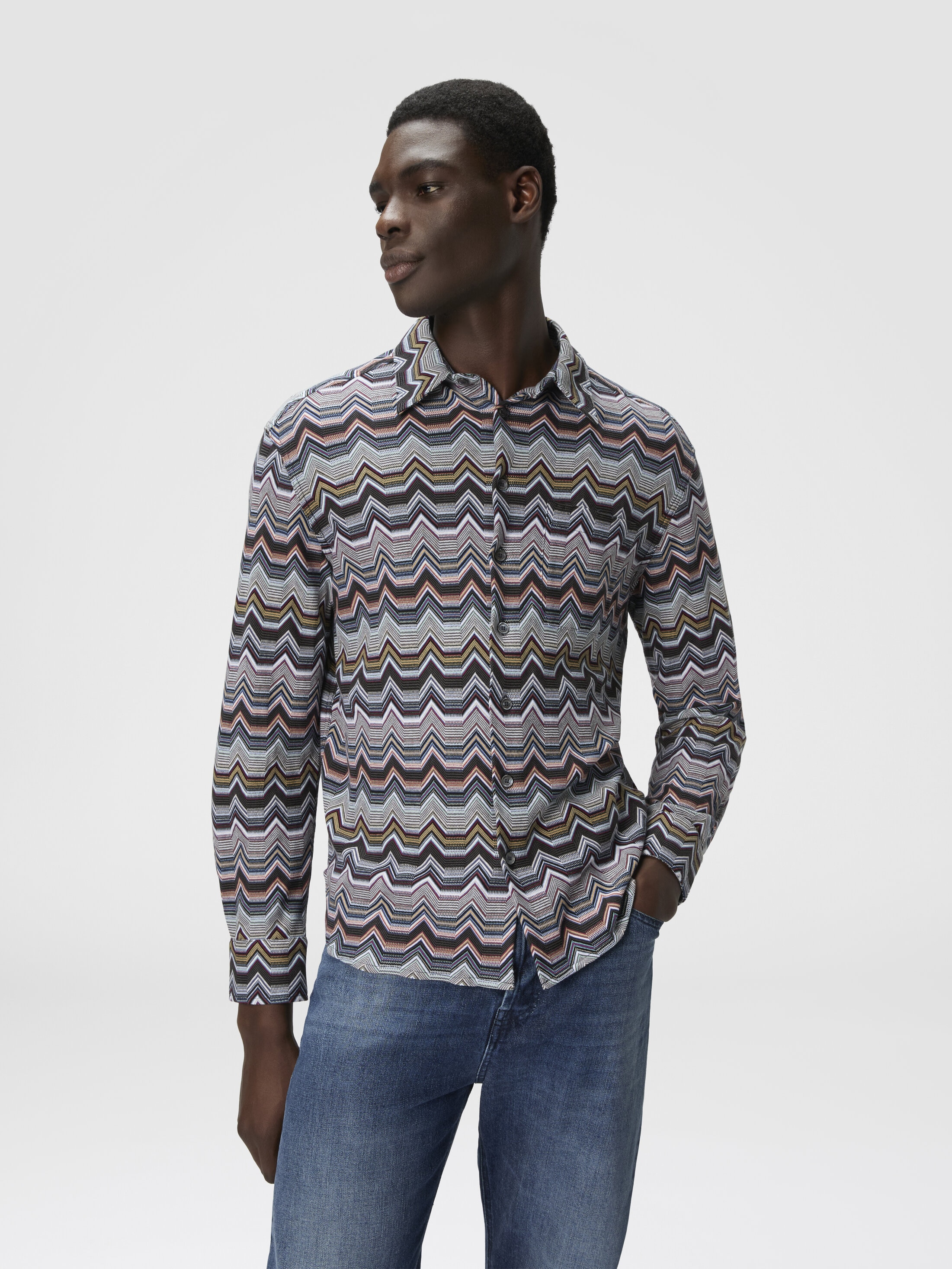 Missoni ジグザグパターン セーター | ブルー | FARFETCH JP