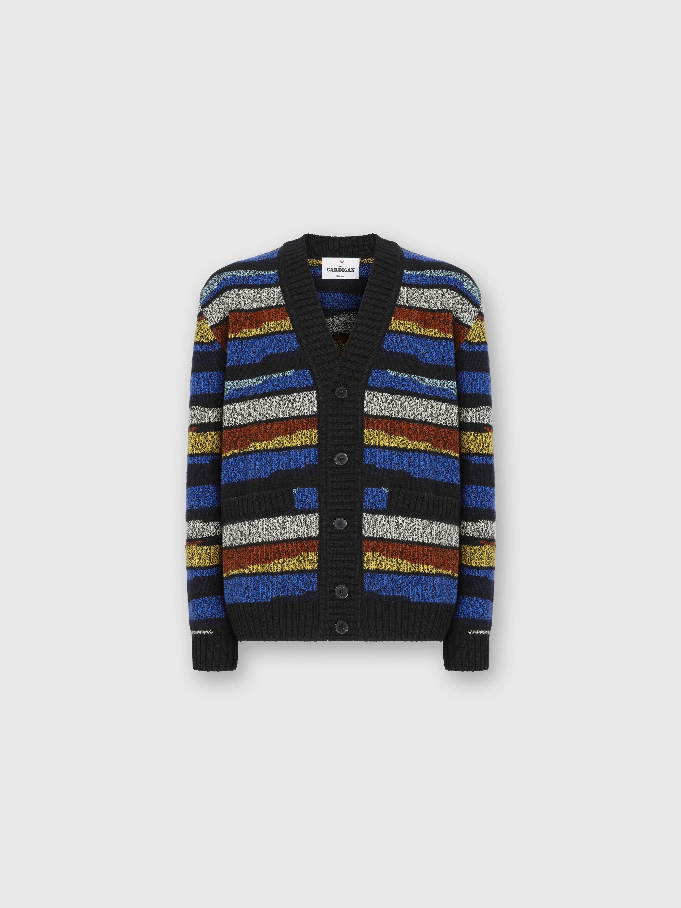 Missoni Cardigan Aus Reiner Wolle Mit Intarsienmuster In Multi