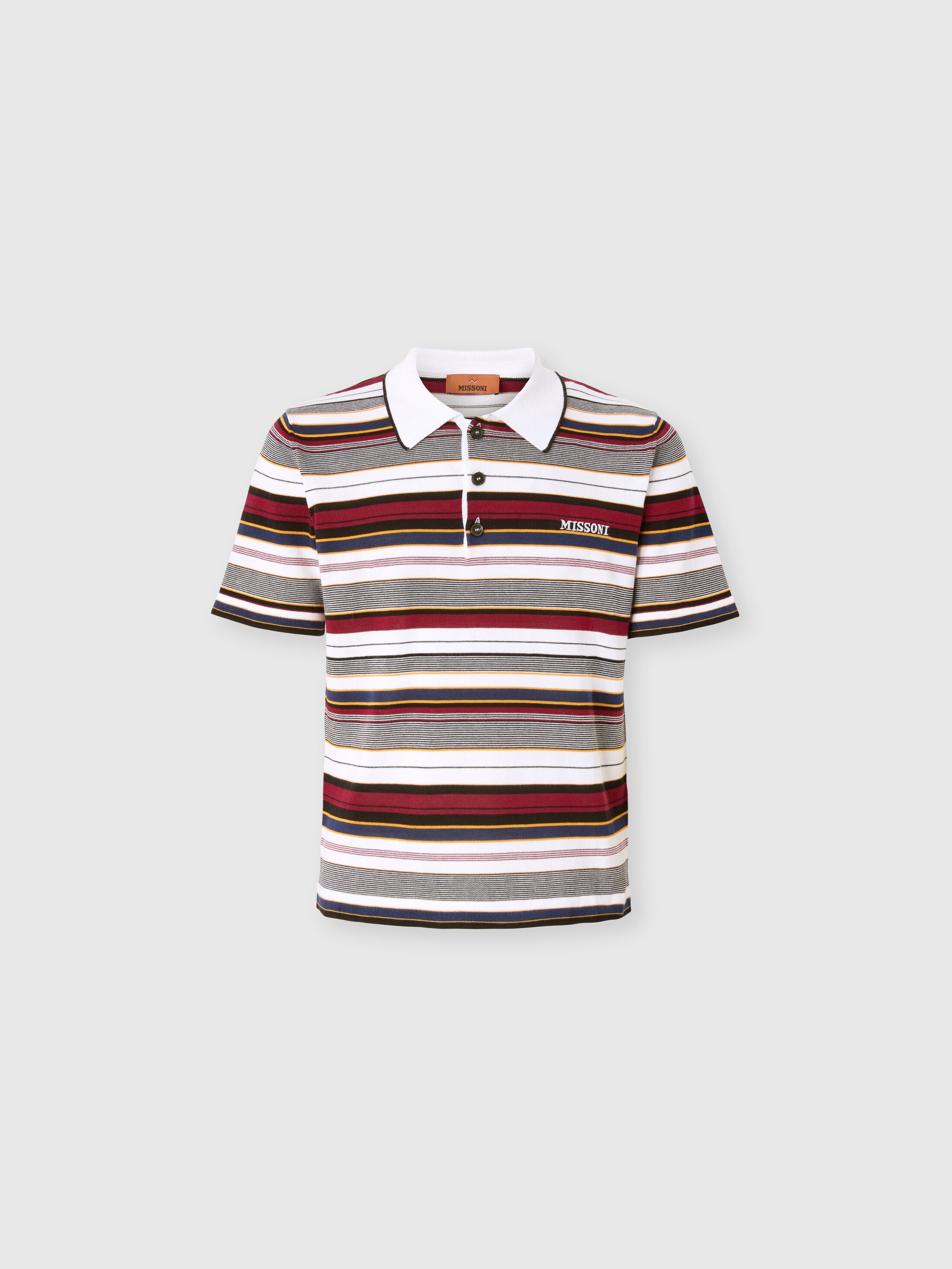 Missoni - Polo ray en coton avec inscription du logo brode Homme Multicolore Taille 54 245 €