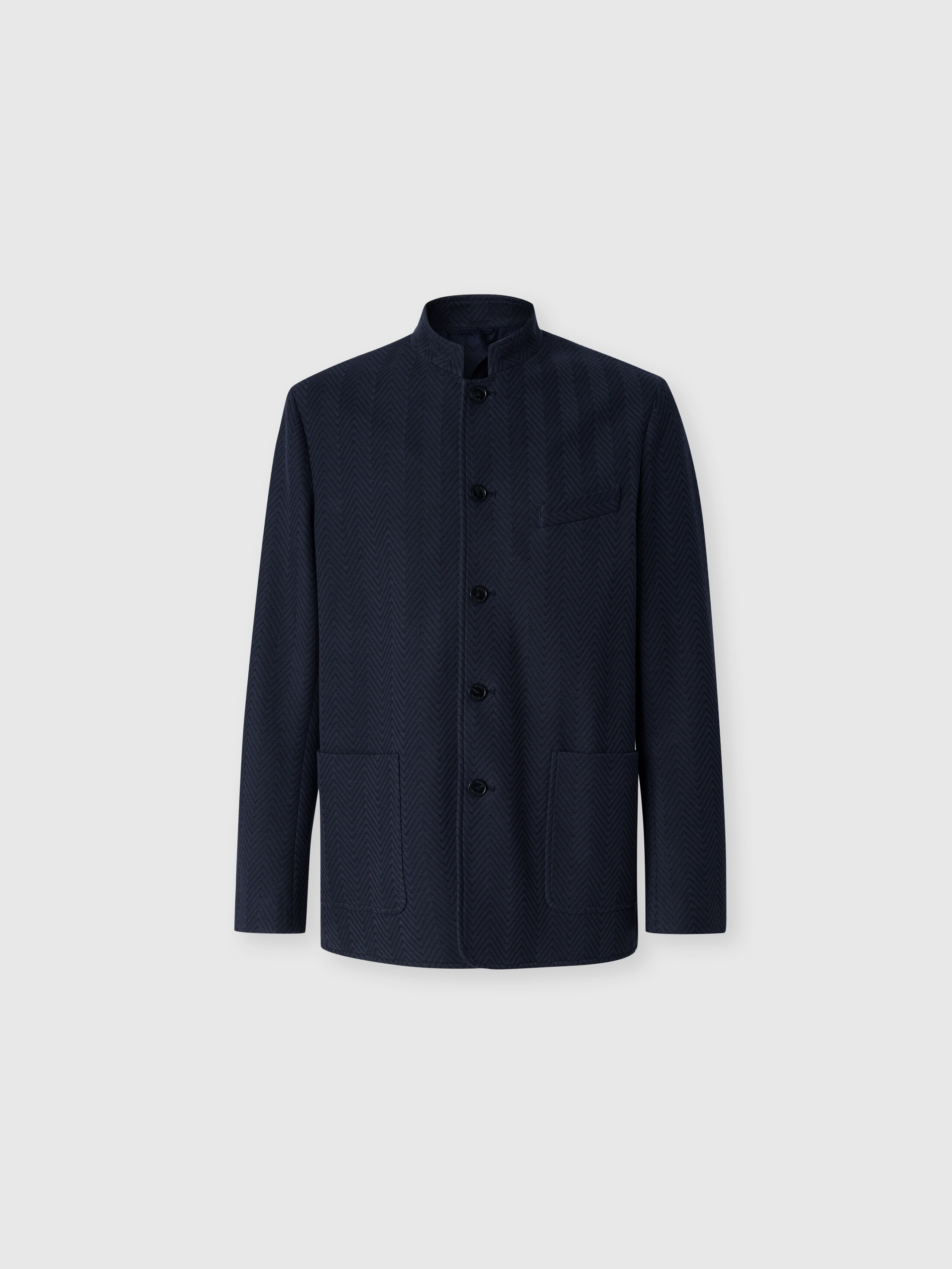 Missoni - Veste en coton et viscose chevron ton sur ton Homme Bleu Taille 48 1690 €