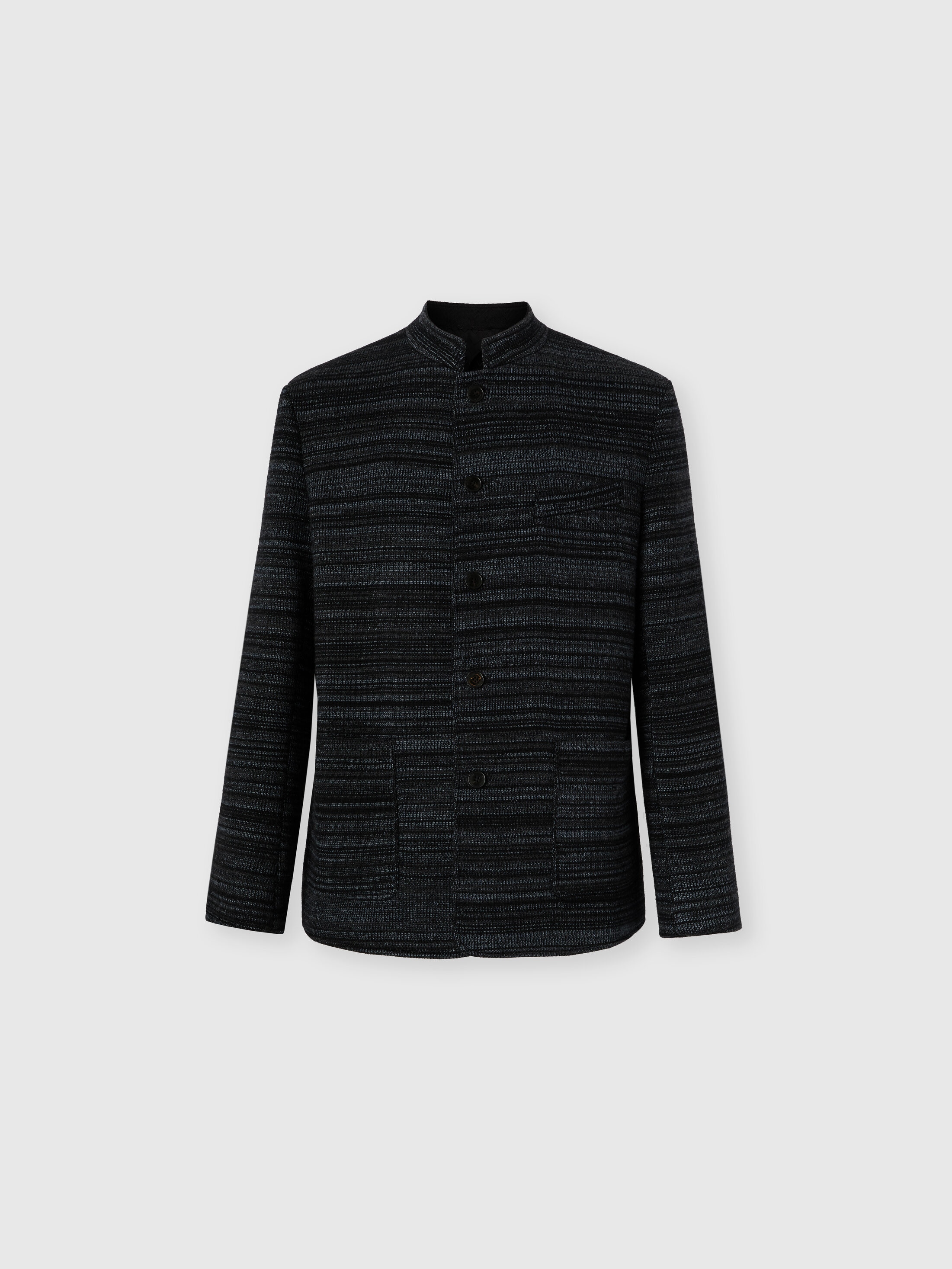 Missoni - Veste en maille raye en laine et viscose Homme Gris Taille 50 2500 €