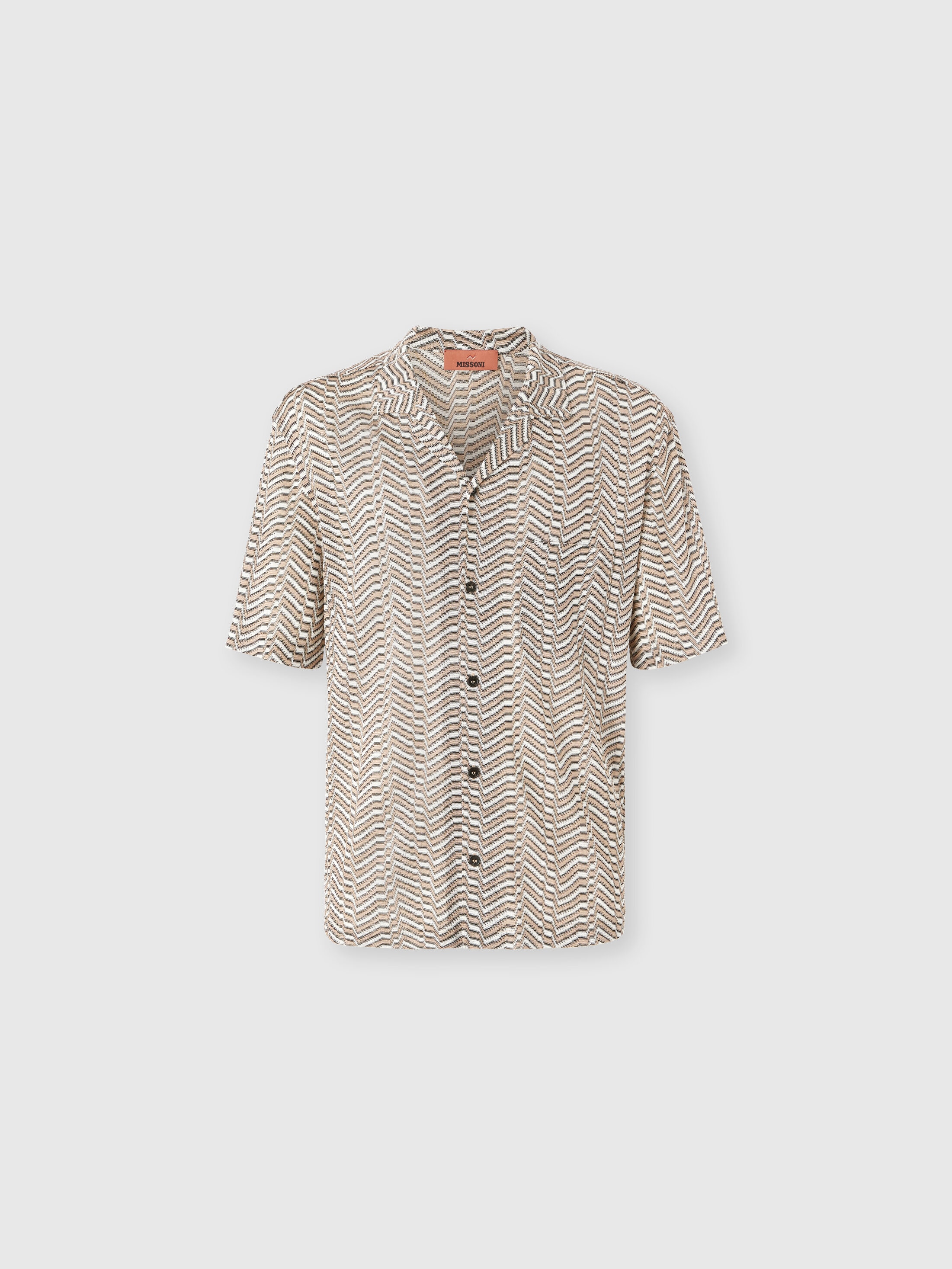Missoni - Chemise bowling en maille de viscose motif grec Homme Multicolore Taille 46 720 €