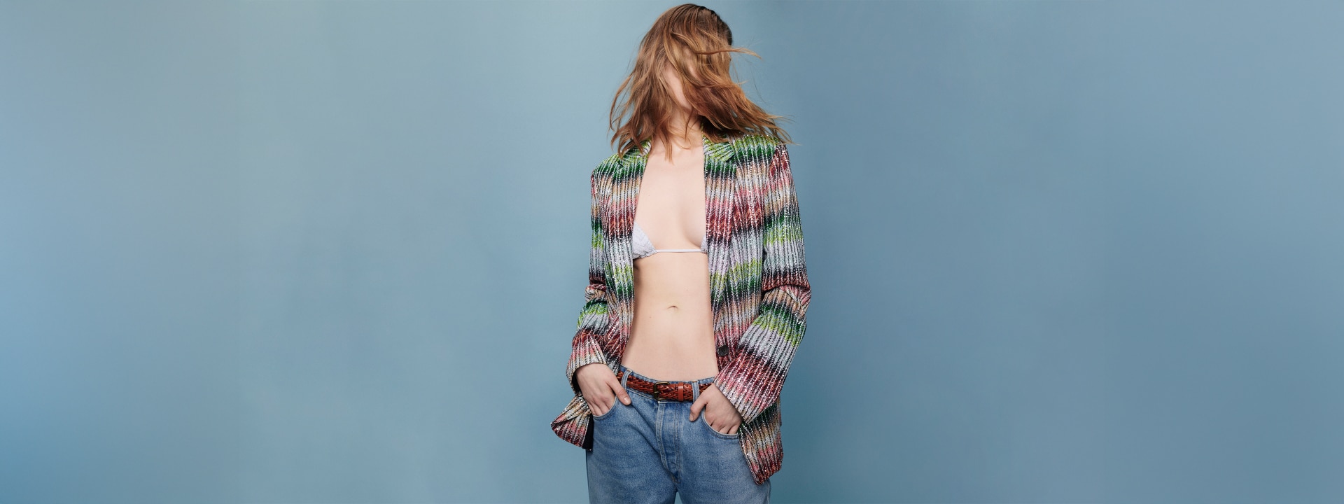 A model is wearing a Caperdoni Jacket