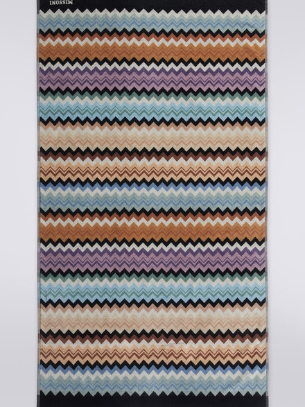Adam beach towel 100x180 cm cotton terry zigzag, Multicoloured  - 1A3SP99801160