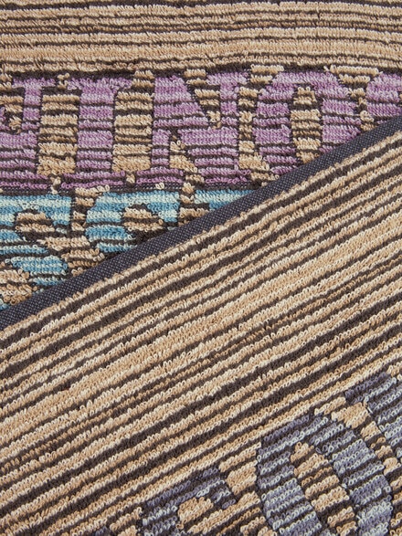 Blake 80x160 cm bath towel with logo lettering, Purple  - 1B3SP99857149