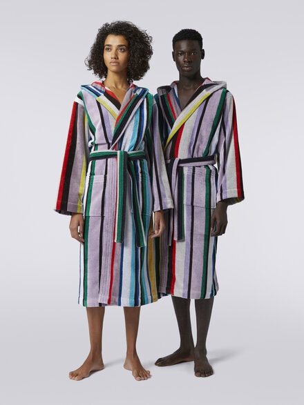 Chase Hooded Bathrobe, Multicoloured  - 1C3AC99755100