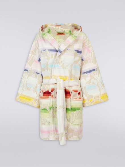 Carin Hooded Bathrobe, Multicoloured  - 1C3AC99761100