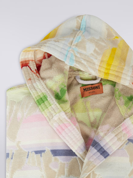 Carin Hooded Bathrobe, Multicoloured  - 1C3AC99761100
