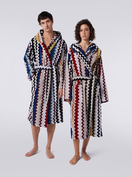 Cyrus Hooded Bathrobe, Red  - 1C3AC99762156