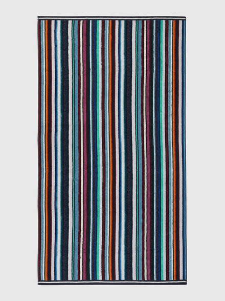 Strandtuch Chandler 100x180 cm aus Frottee mit Lurex, Blau - 1C3SP99829150