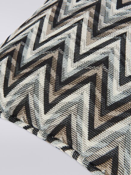 Bleatched 40x40 cm 3D effect chevron cushion, Black    - 1C4CU00715160