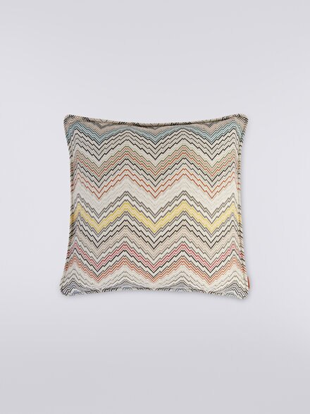Milano 40x40 cm cushion with knitted effect, White  - 1C4CU00717148