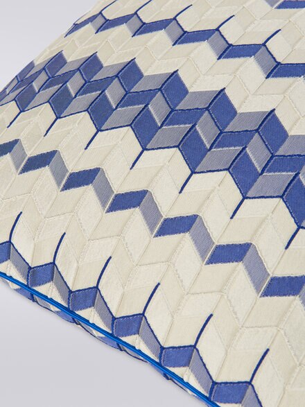 Tread 40x40 cm chevron 3D effect cushion, Blue - 1C4CU00719501