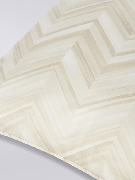 Layers 40x40 cm cotton sateen chevron cushion, White  - 1C4CU0074221