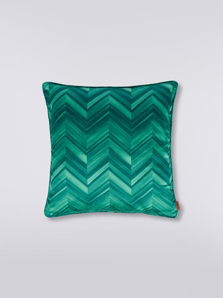 Layers 40x40 cm cotton sateen chevron cushion, Multicoloured  - 1C4CU0074265