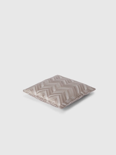 Layers 40x40 cm cotton sateen chevron cushion, Brown - 1C4CU0074272