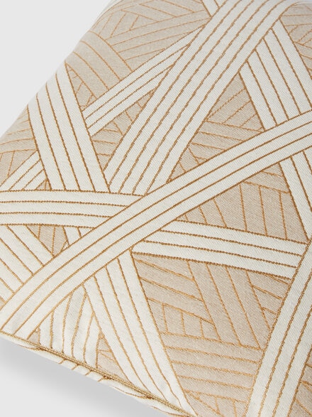 Nastri cushion 40x40 cm with stitching, Beige - 1C4CU00747481