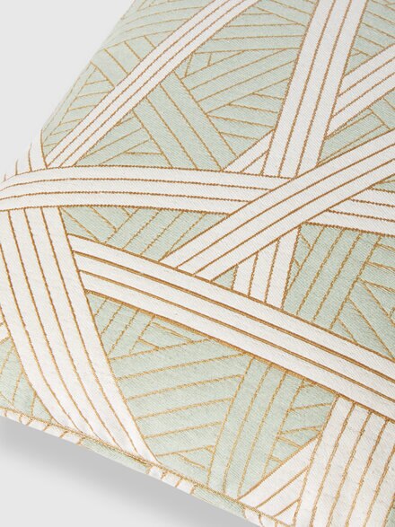 Nastri cushion 40x40 cm with stitching, Green - 1C4CU00747611