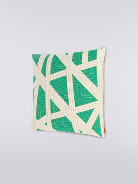 Nastri cushion 40x40 cm with stitching, Multicoloured  - 1C4CU00747651