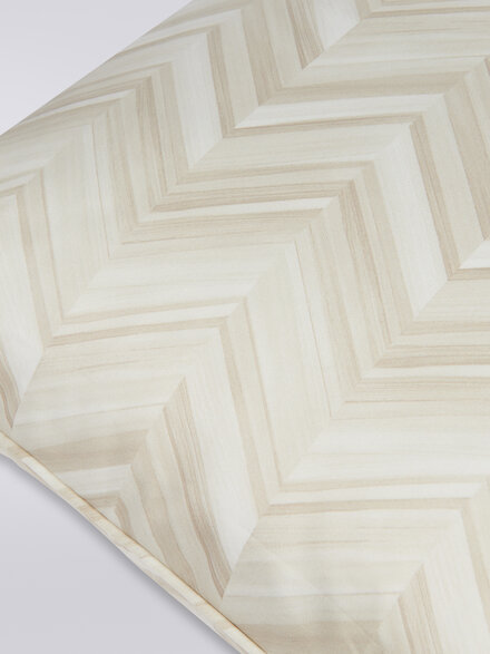 Layers 60x60 cm cotton sateen chevron cushion, White  - 1C4CU0077321