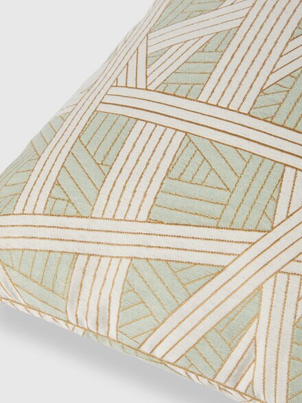 Nastri cushion 60x60 cm with contrasting stitching, Green - 1C4CU00774611
