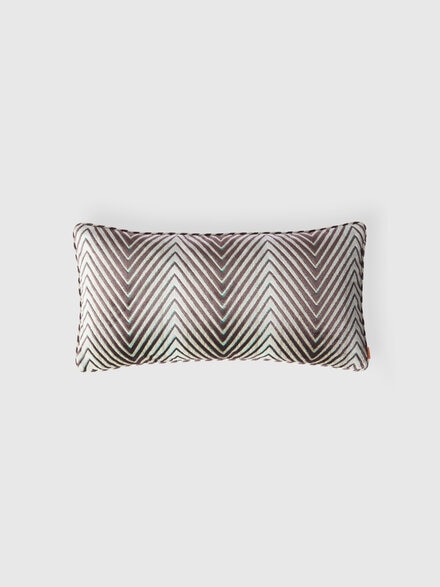 Ziggy 30x60 cm viscose blend zigzag cushion, Purple  Multicoloured  - 1C4CU00778149