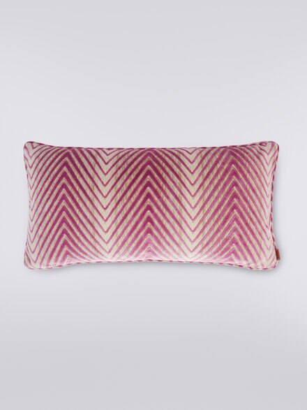 Cojín Ziggy 30×60 cm en mezcla de viscosa zigzag, Multicolor  - 1C4CU00778571