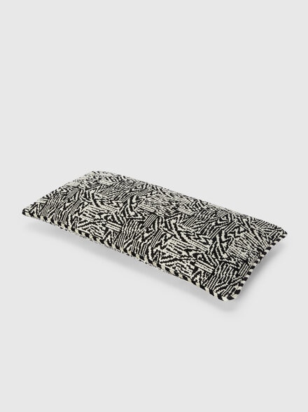 Noise 30x60 cm cushion with bouclé work, Black & White - 1C4CU00779601