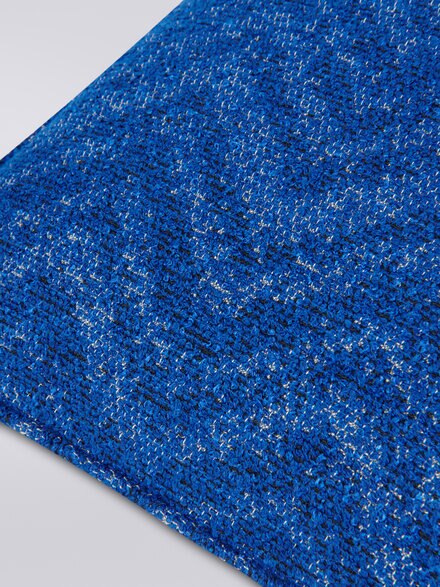 Columbia 40x40 cm chevron bouclé cushion, Blue - 1C4CU0078550