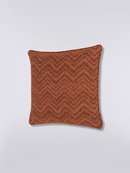 Columbia 40x40 cm chevron bouclé cushion, Multicoloured  - 1C4CU0078564