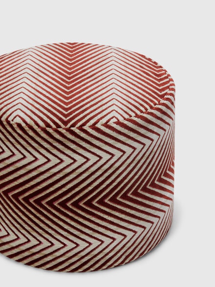 Ziggy pouffe, 40x30 cm cylinder , Red & Multicoloured - 1C4LV00010156