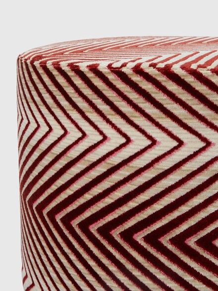Ziggy pouffe, 40x30 cm cylinder , Red & Multicoloured - 1C4LV00010156