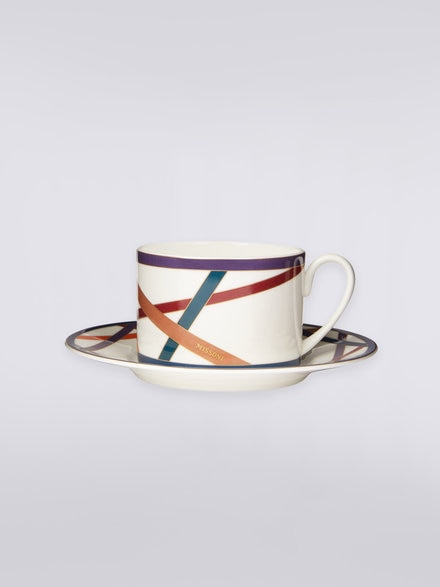 Nastri Set of 6 tea cups & saucers, Multicoloured  - 1C4OG00040100