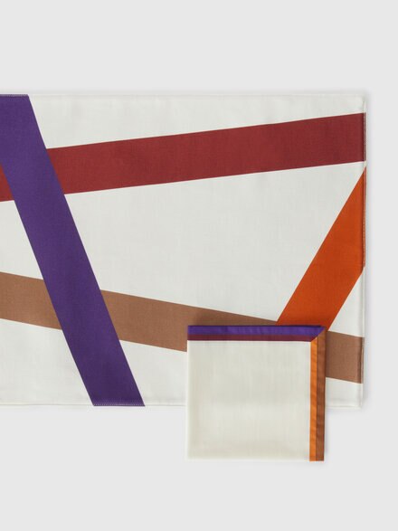 Set of two Nastri placemats + two napkins , Multicoloured  - 1C4TV00503100