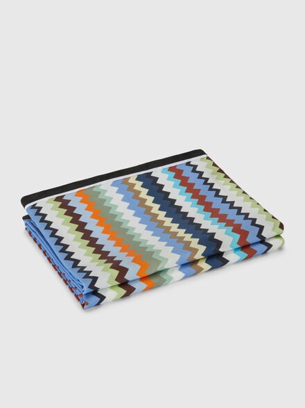 Pair of Valparaiso cotton pillowcases, Turquoise  Multicoloured  - 1D3LF00501170