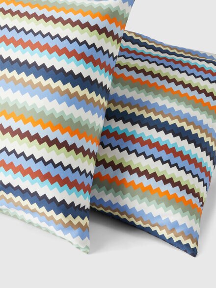 Pair of Valparaiso cotton pillowcases, Turquoise  Multicoloured  - 1D3LF00501170