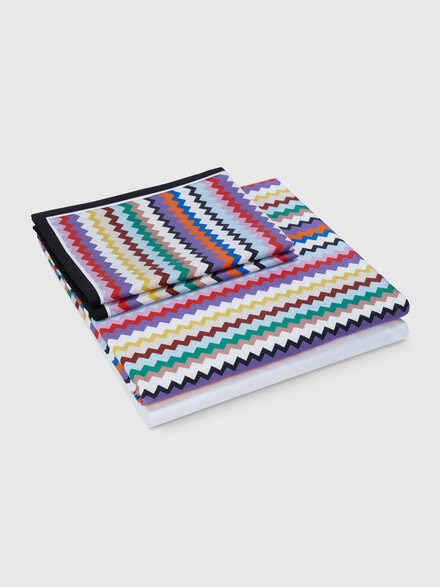 Double duvet cover set 250x200 cm, Valparaiso cotton sheet and pillowcases, Multicoloured  - 1D3LH03901100