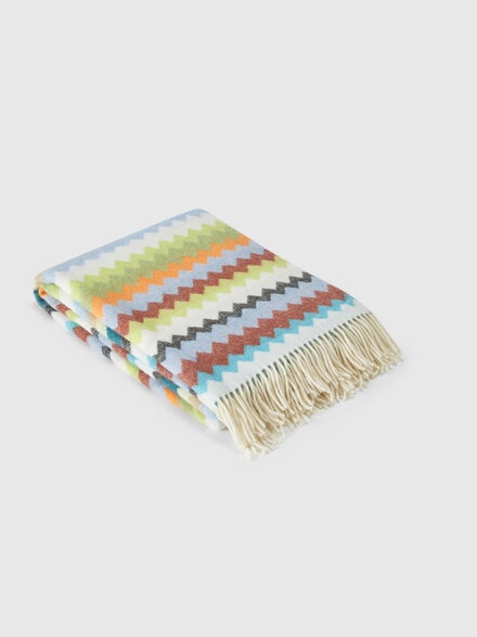 Guatape' Throw 130X190, Turquoise  Multicoloured  - 1D3PL99019BL170