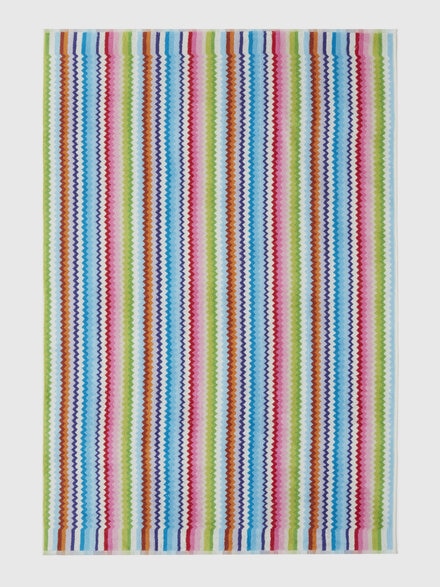 Bath towel 150x100 cm Zig zag cotton terry Riverbero , Pink & Multicoloured - 1D3SP99890TH125