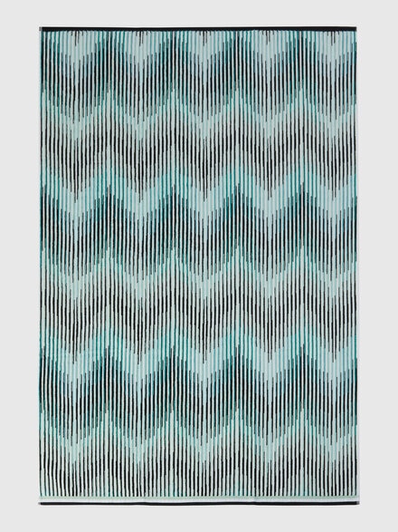 Arpeggio cotton terry bath towel 150x100 cm, Turquoise  - 1D3SP99908701