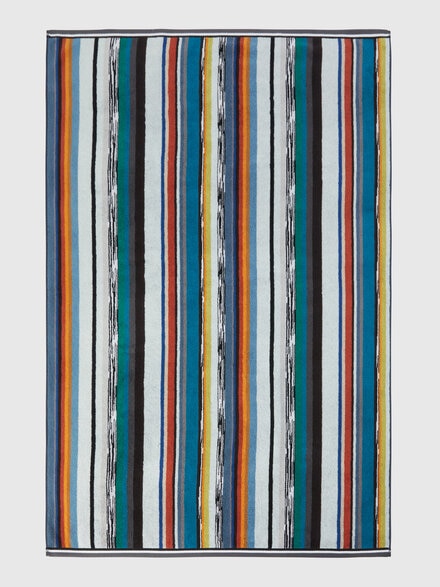 Wooden cotton terry bath towel 150x100 cm, Black    - 1D3SP99920160