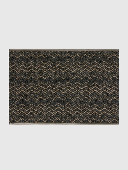 Azul bath mat 60x90 cm in cotton chevron, Brown - 1D3SP99961138